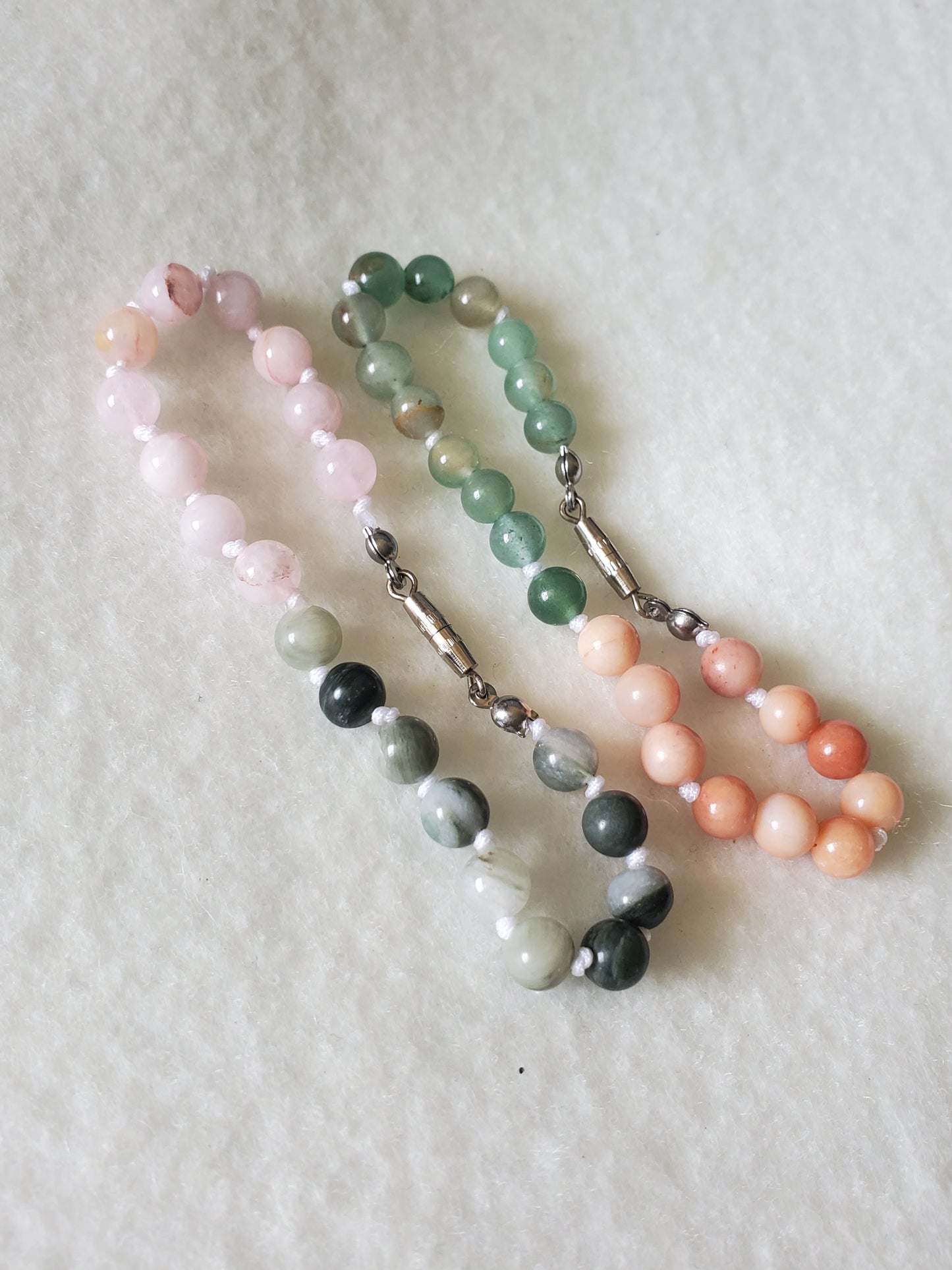 Pink & Green Aventurine Bracelet