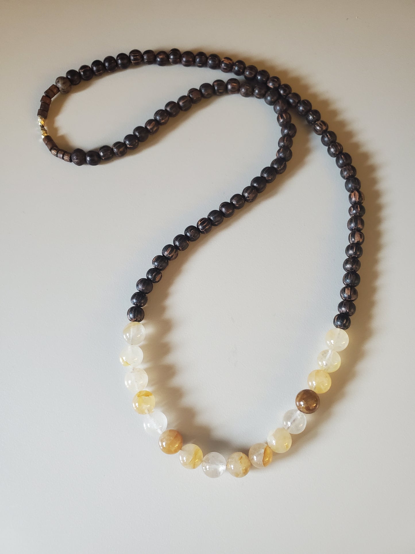 Citrine & Ebony Wood