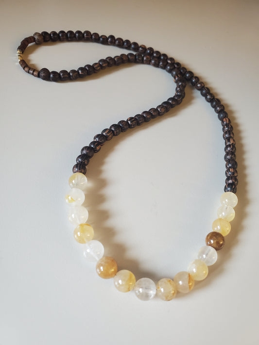 Citrine & Ebony Wood