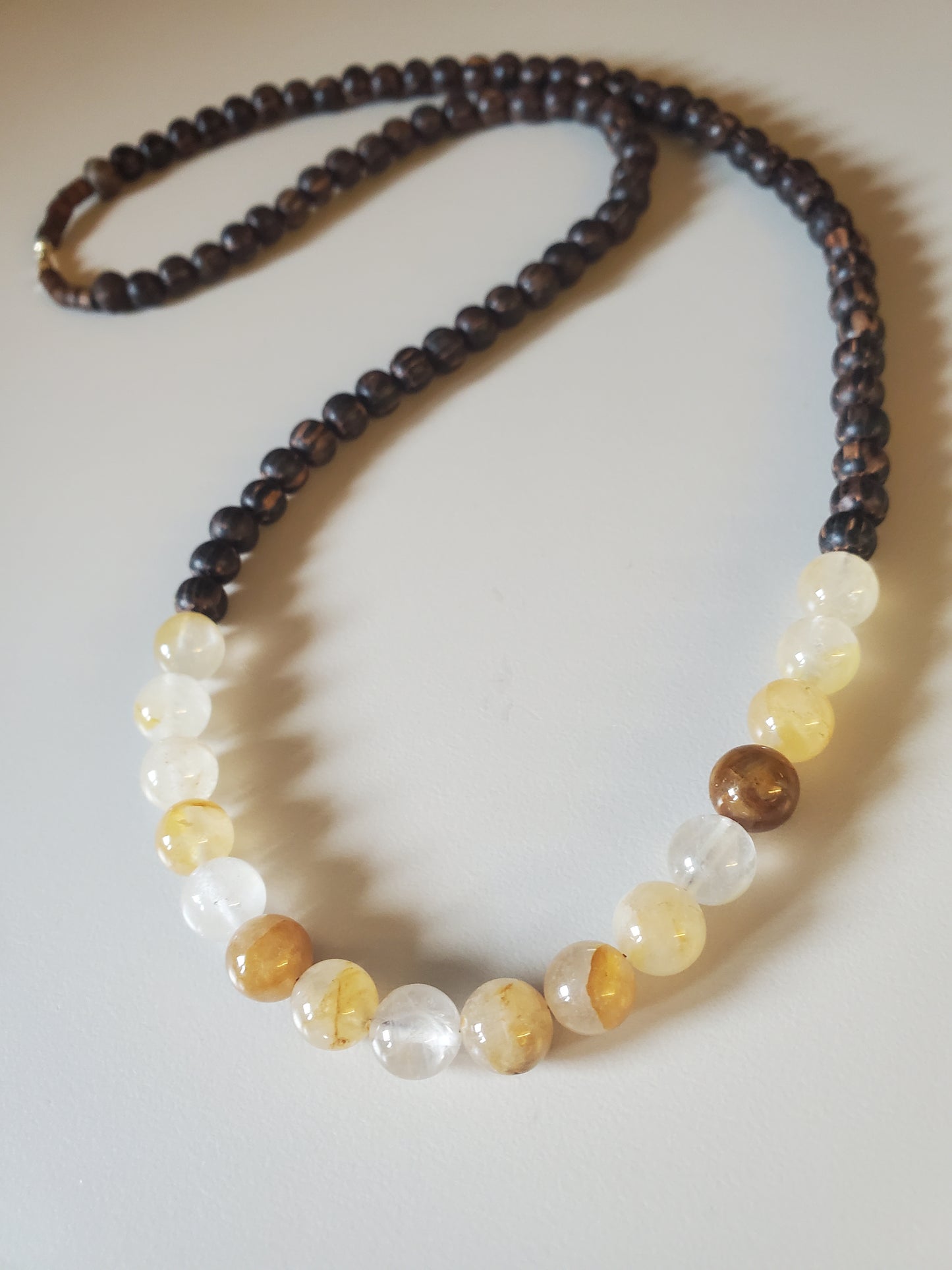 Citrine & Ebony Wood