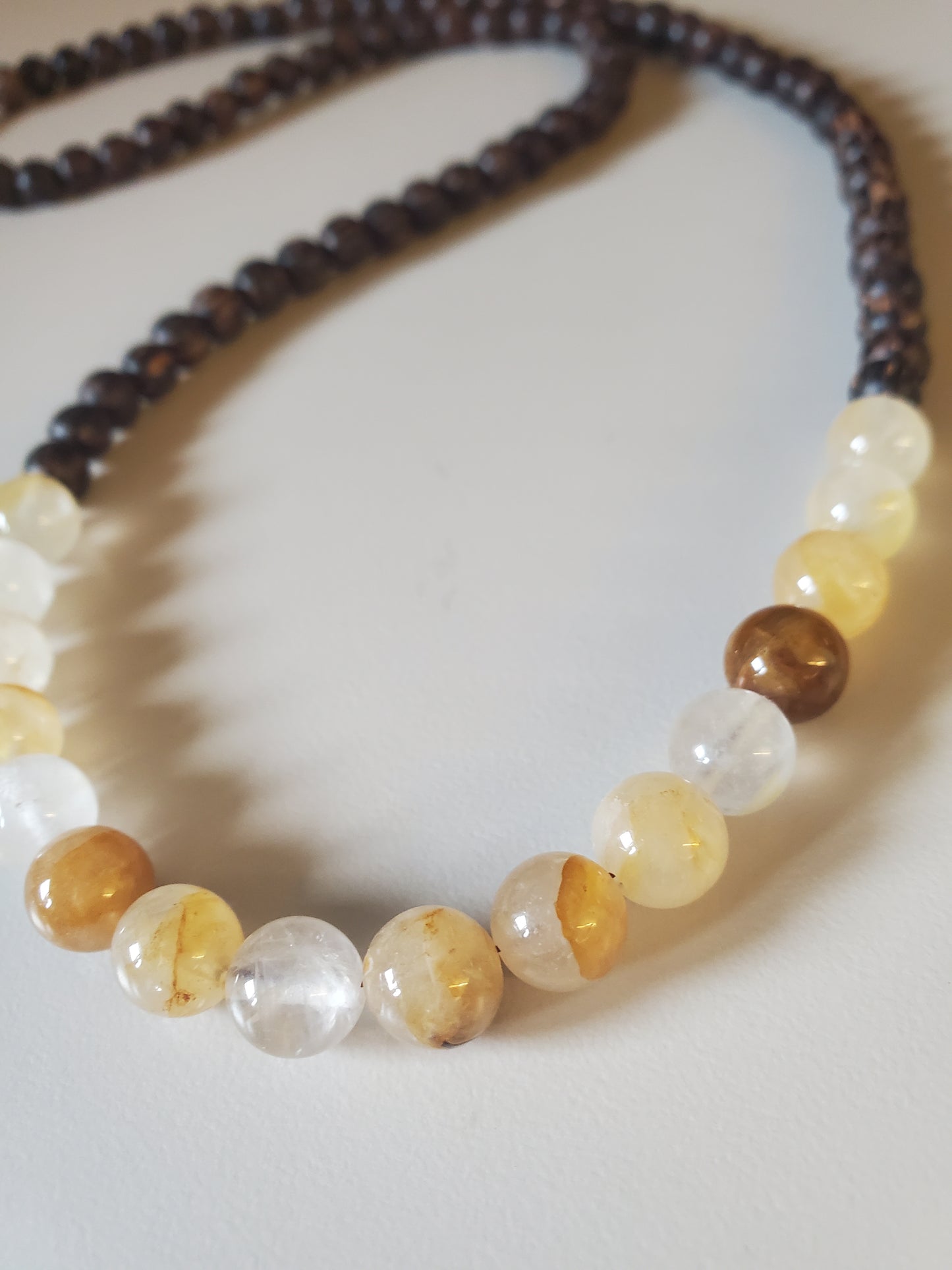 Citrine & Ebony Wood
