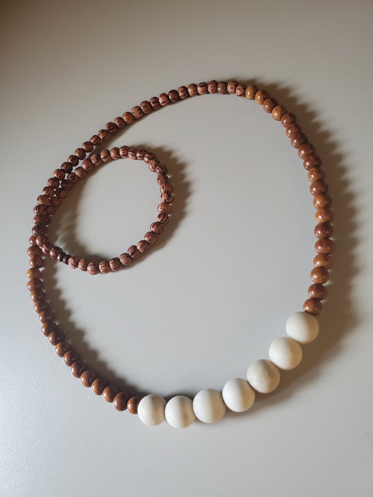 Riverstone & Wood Necklace