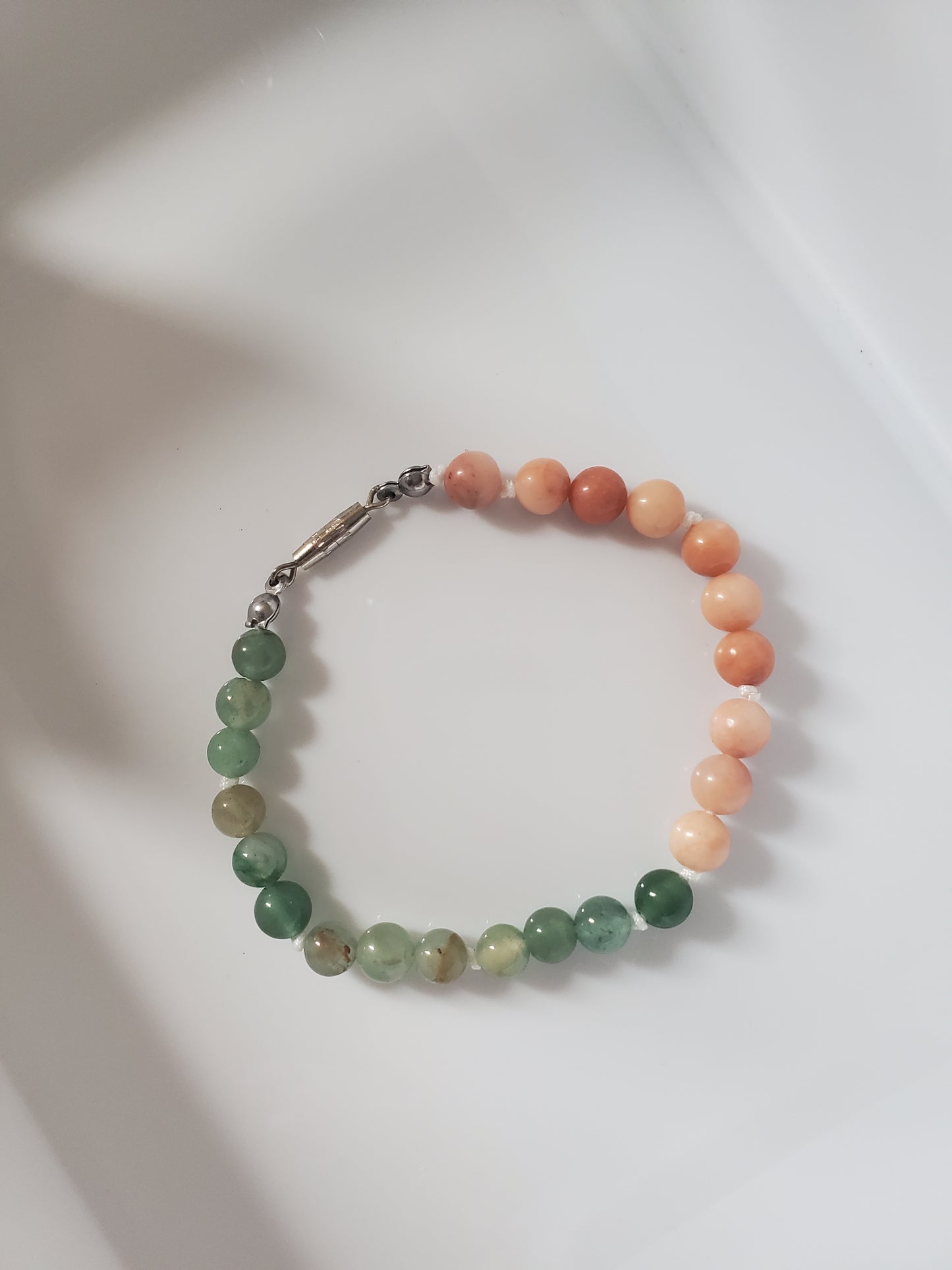 Pink & Green Aventurine Bracelet