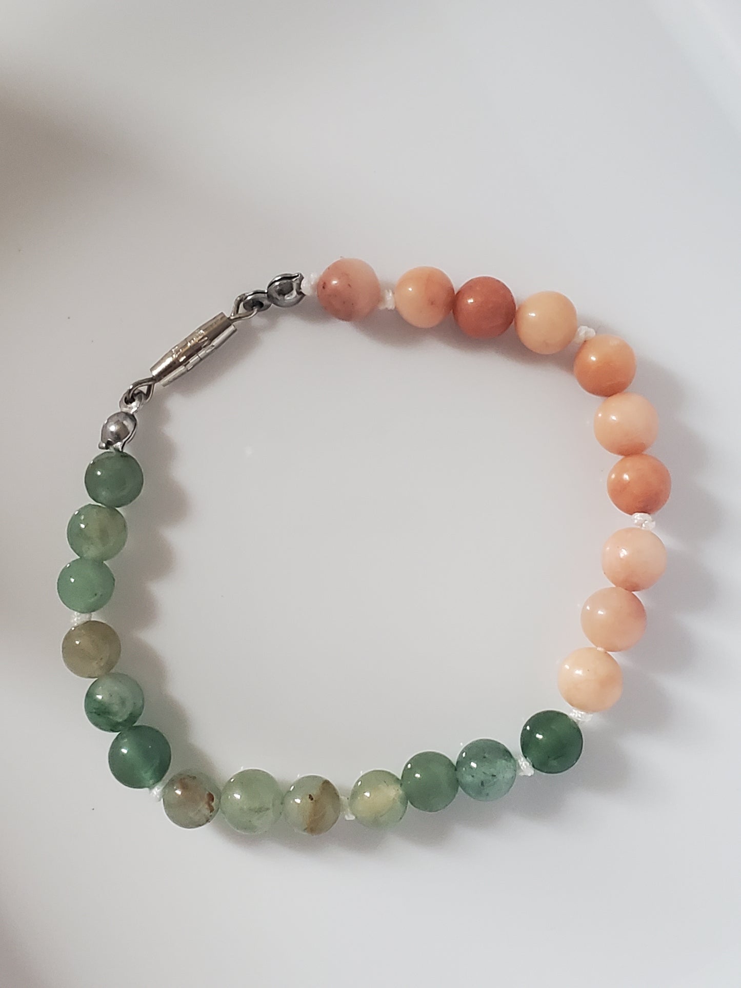 Pink & Green Aventurine Bracelet