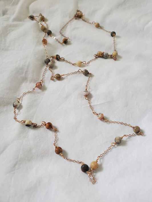 Crazy Agate Gemstone Necklace