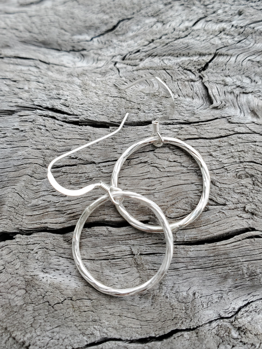 Minimalistic Sterling Hoops-Tiny
