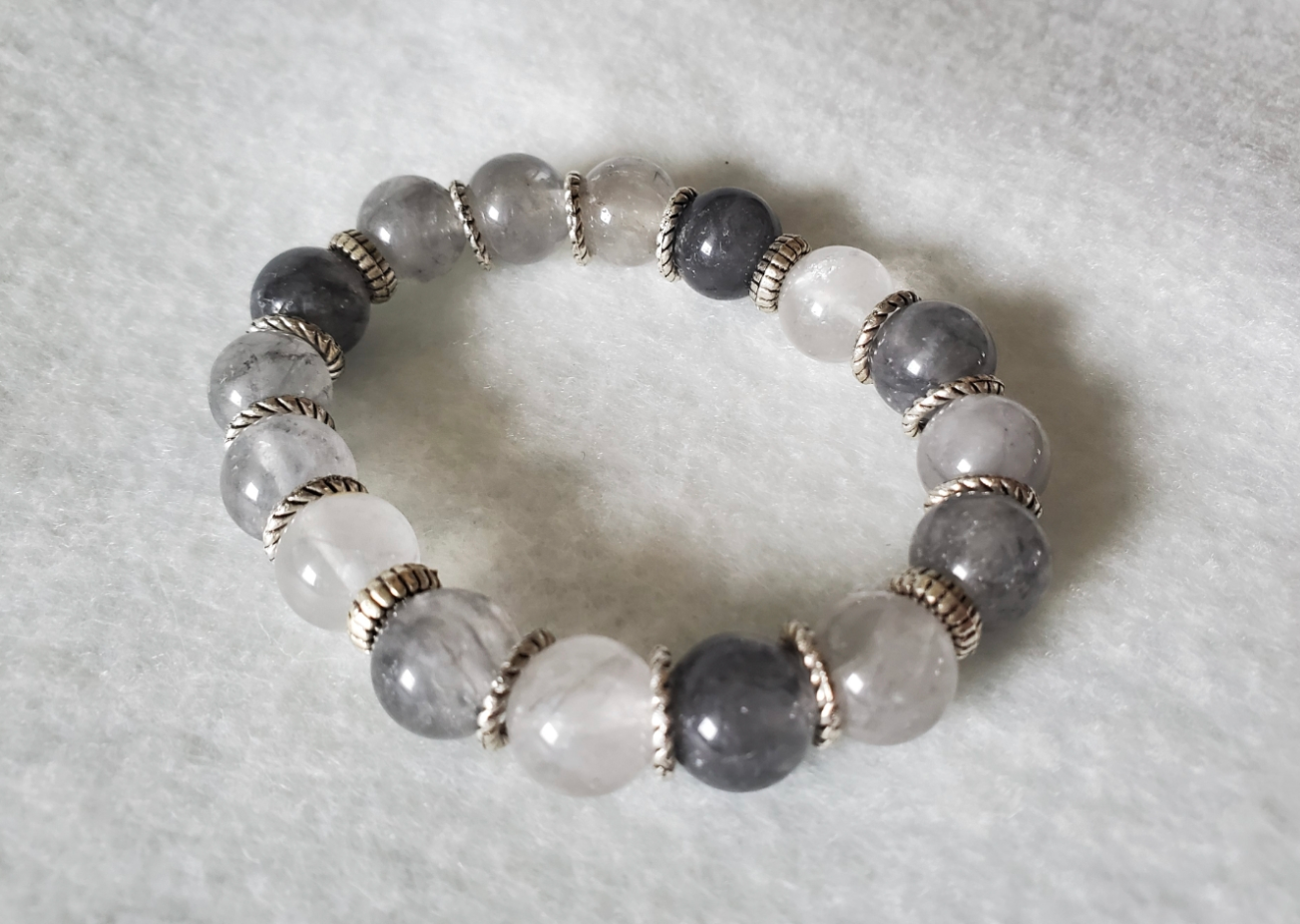 Cloud Quartz Stretch Bracelet