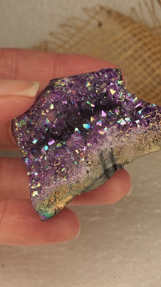 Aura Amethyst Clusters-B