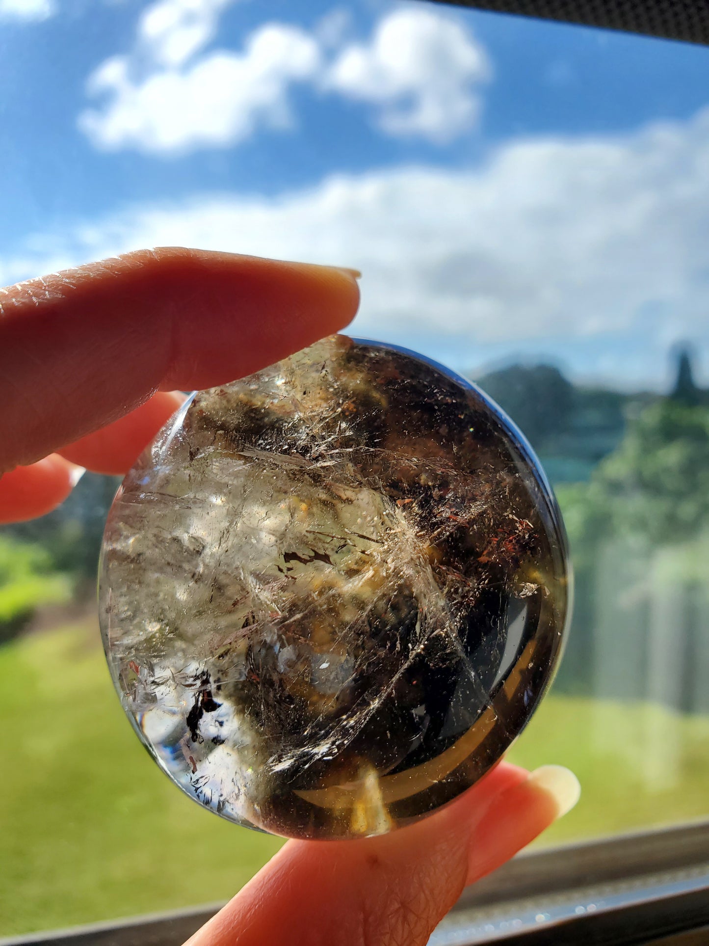 White Garden Lodolite Quartz