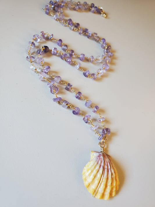 Hawaiian Sunrise Shell Pendant