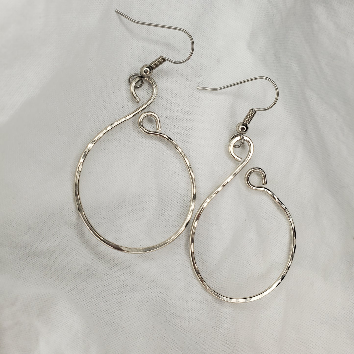 Forged Teardrop Earring
