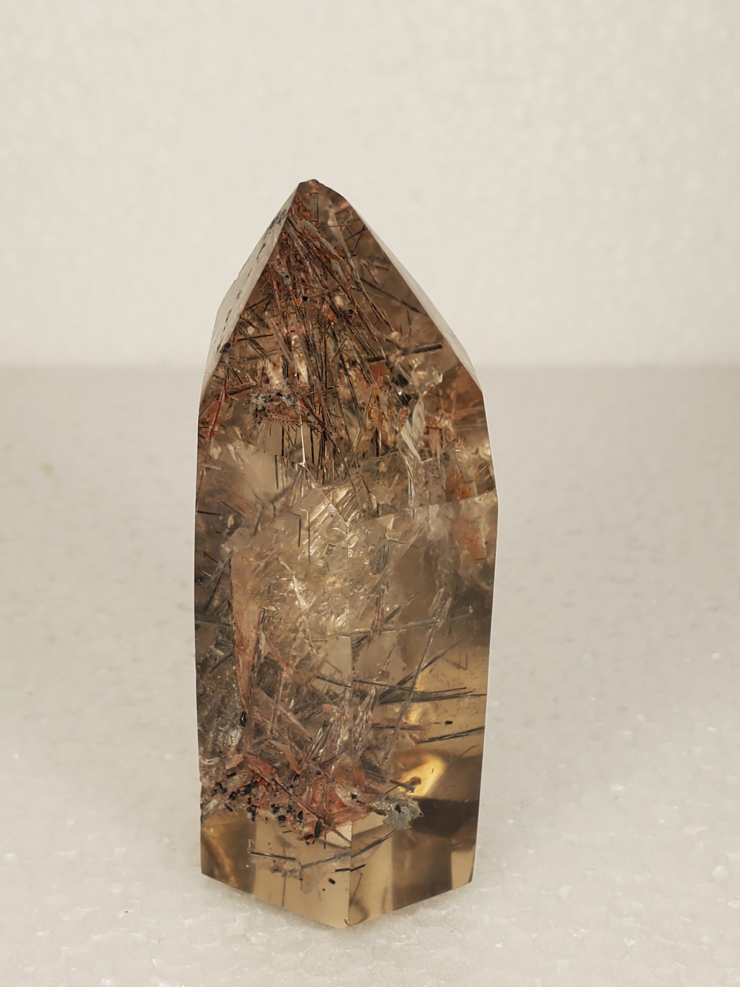 Rutilated Smokey Quartz Tower