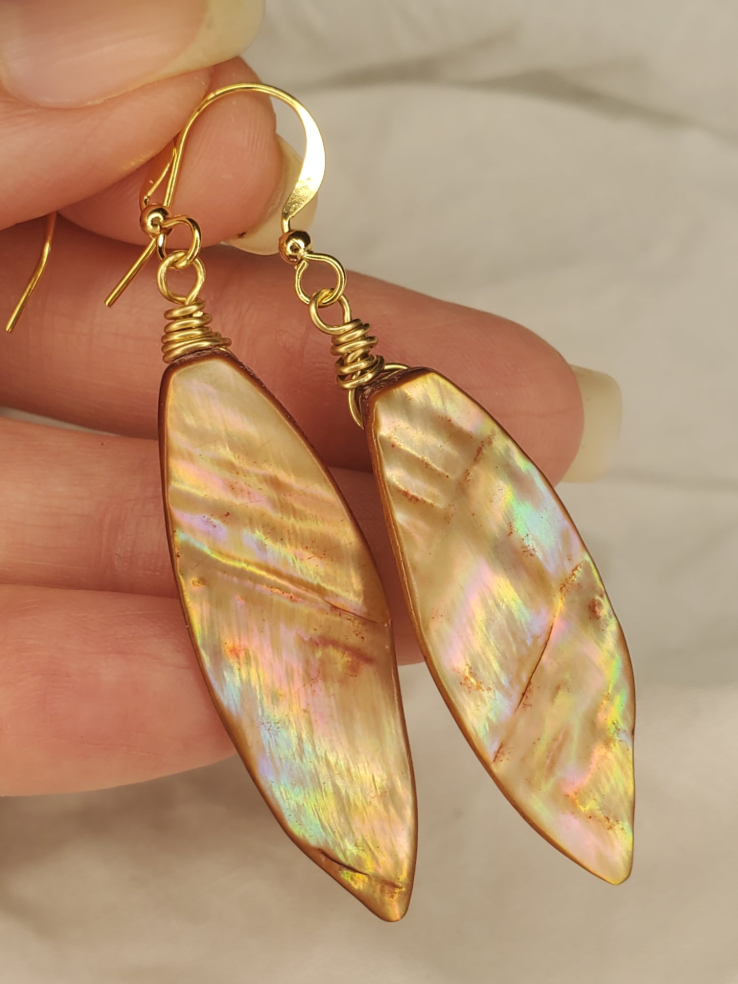 Shell Marquise Dangle