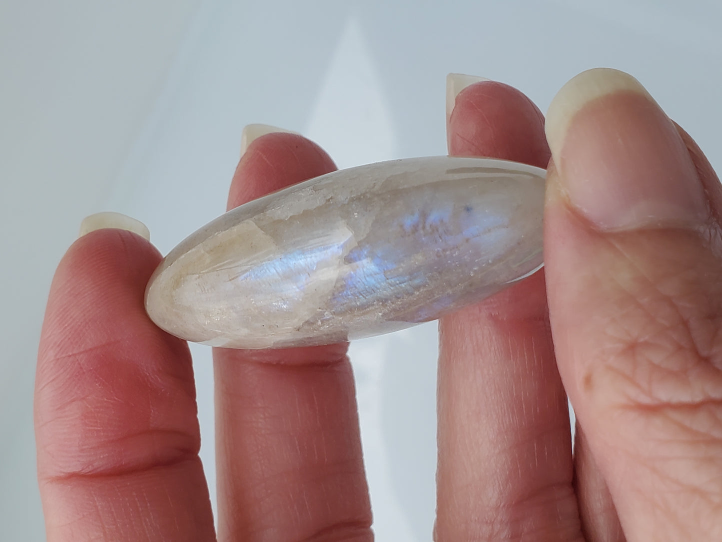 New Moonstone Palm Stone XSmall