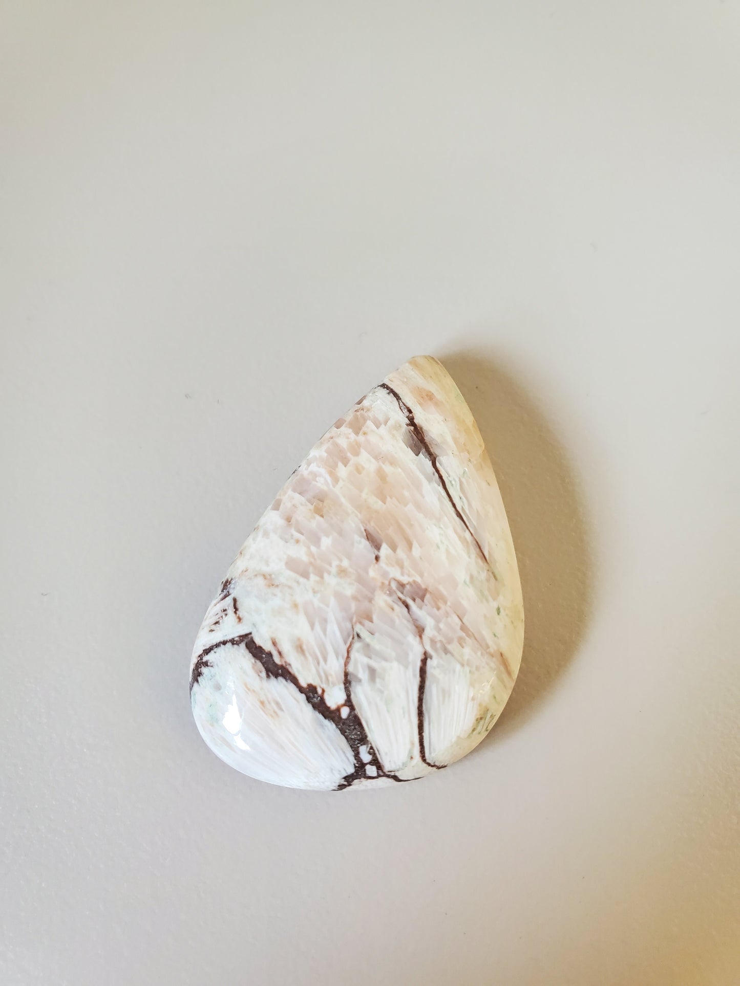 Scolecite Teardrop Tumble/Pendant