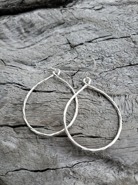 Minimalistic Sterling Teardrop