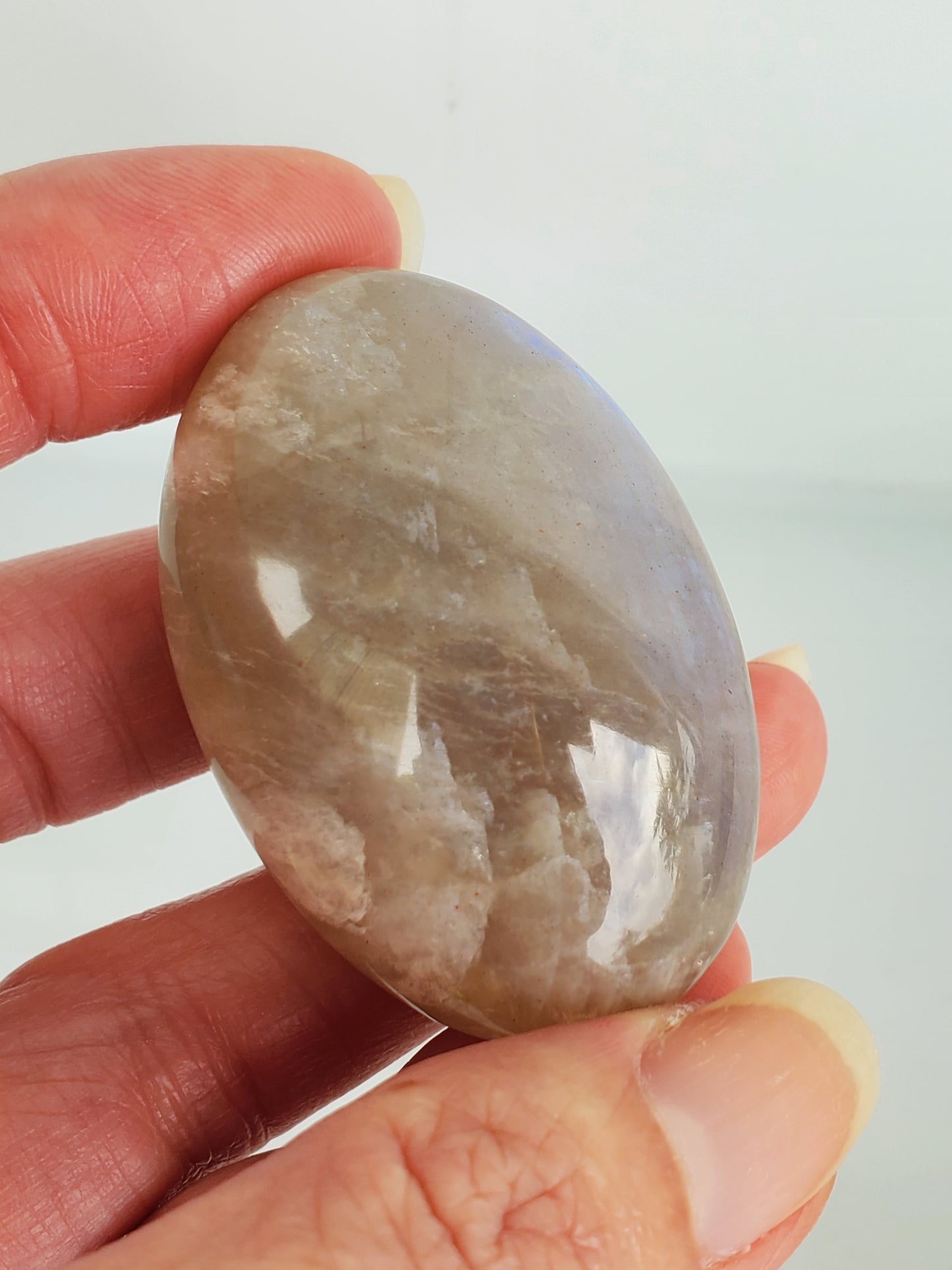 New Moonstone Palm Stone Medium