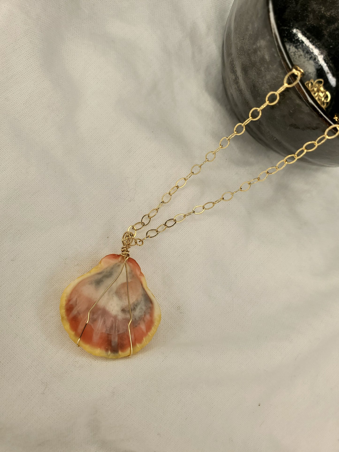 Hawaiian Sunrise Shell Pendant