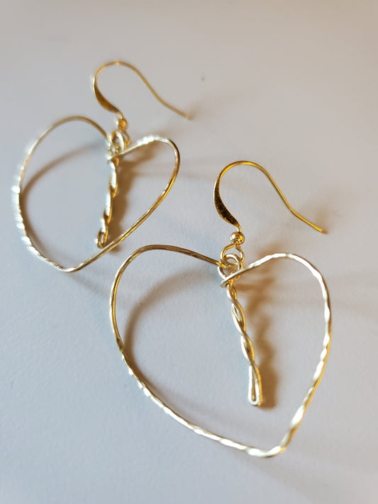 Merrie Monarch 2025 Antherium Earring-Brass