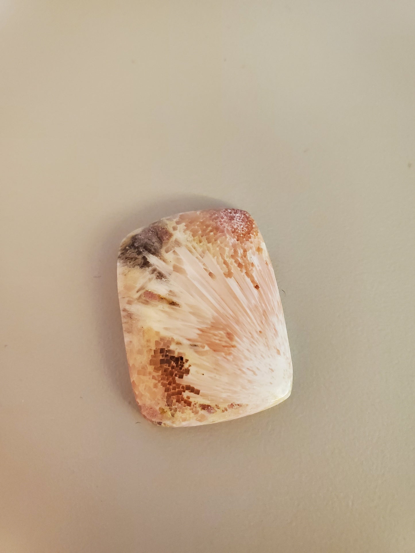 Scolecite Rectangle Tumble/Pendant