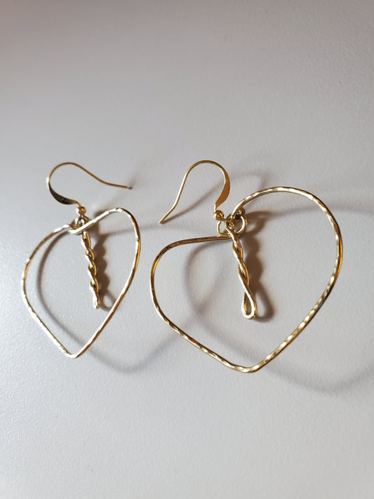 Merrie Monarch 2025 Antherium Earring-Brass