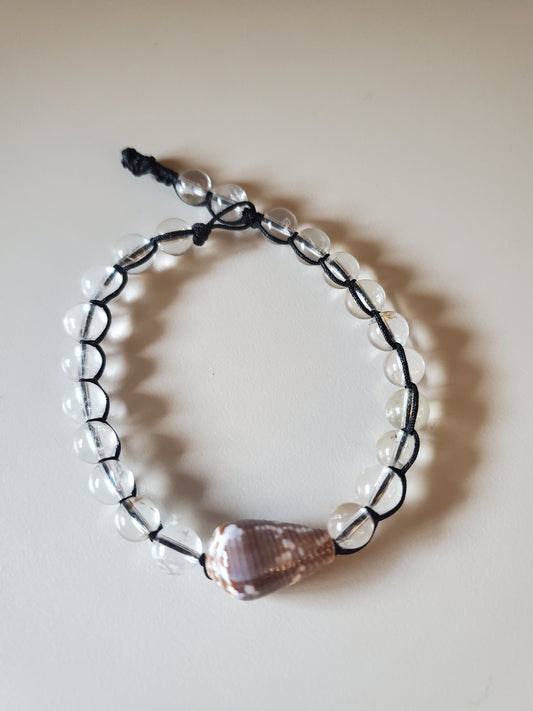 Macrame Clear Quartz Bracelet