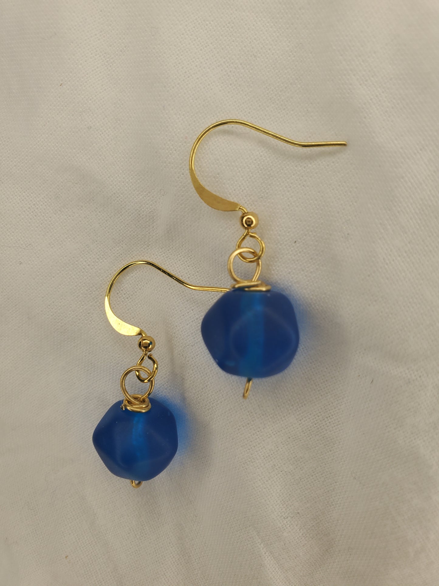 Sea Glass Dangle Teal