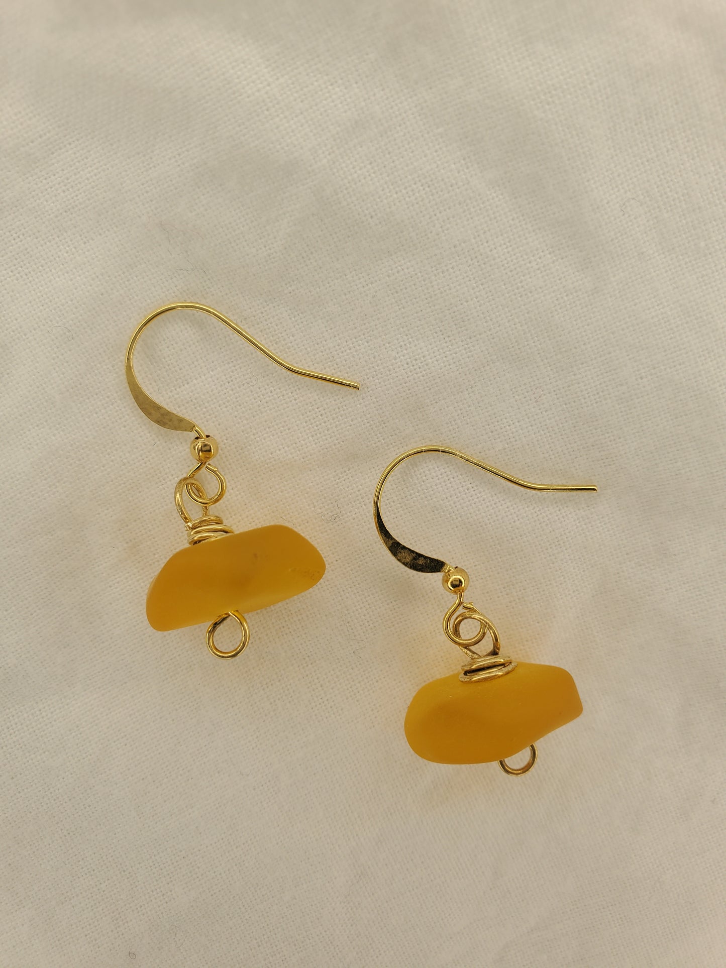 Sea Glass Dangle Light Orange