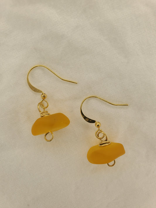 Sea Glass Dangle Light Orange