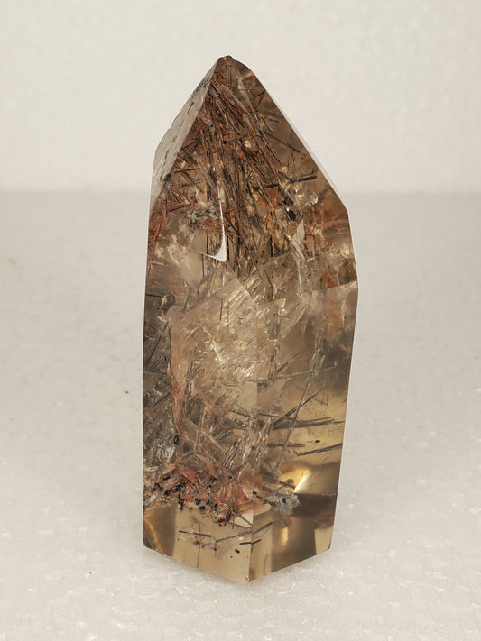 Rutilated Smokey Quartz Tower