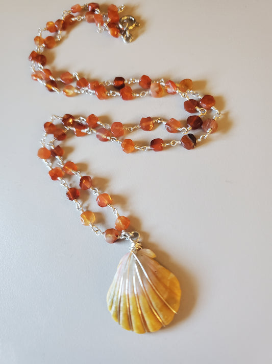 Hawaiian Sunrise Shell Pendant