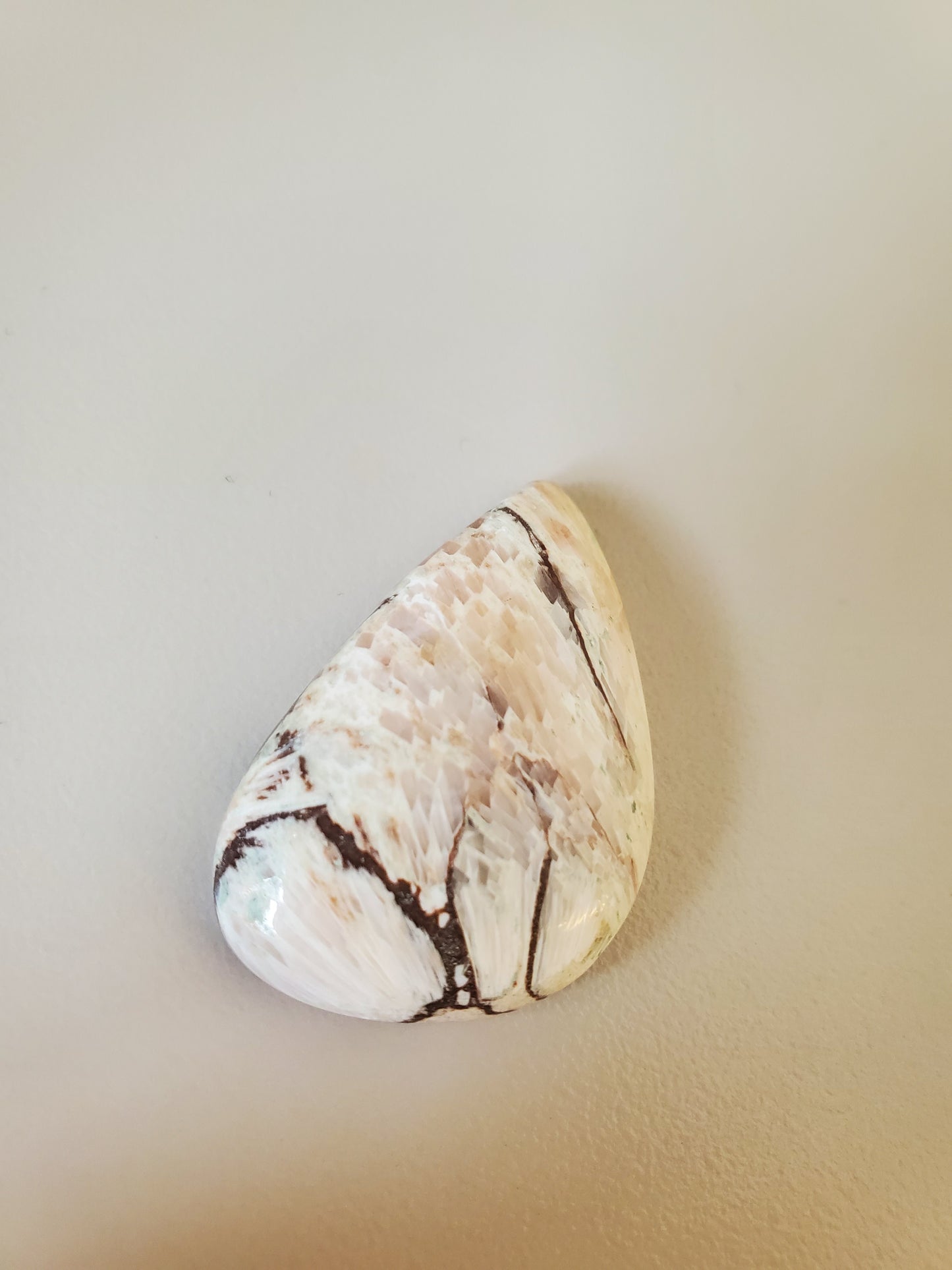 Scolecite Teardrop Tumble/Pendant