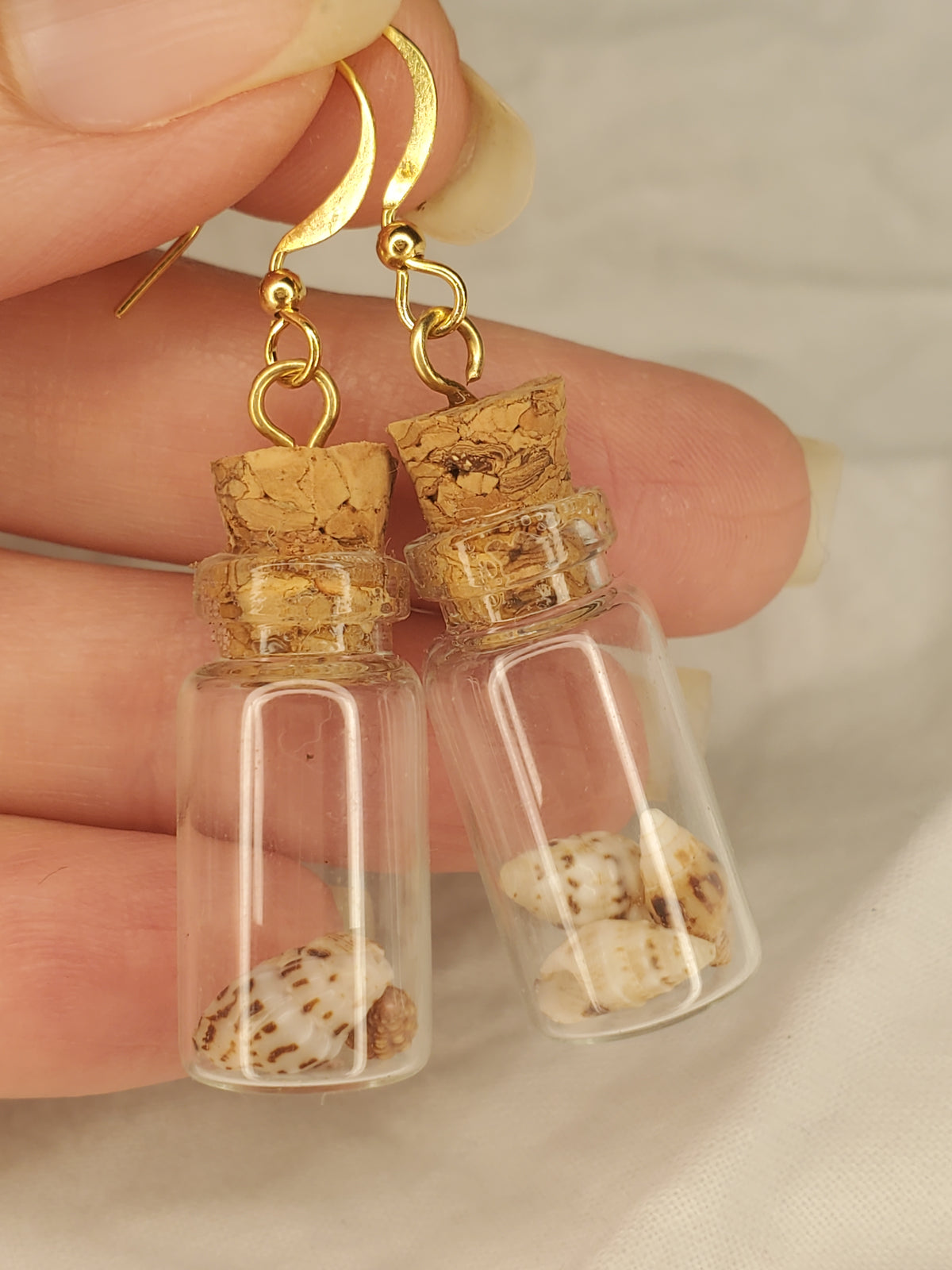 Ocean Bottle Charm Dangle-Shells