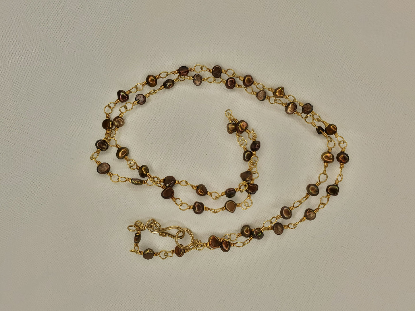 Chocolate Freshwater Pearl Chain