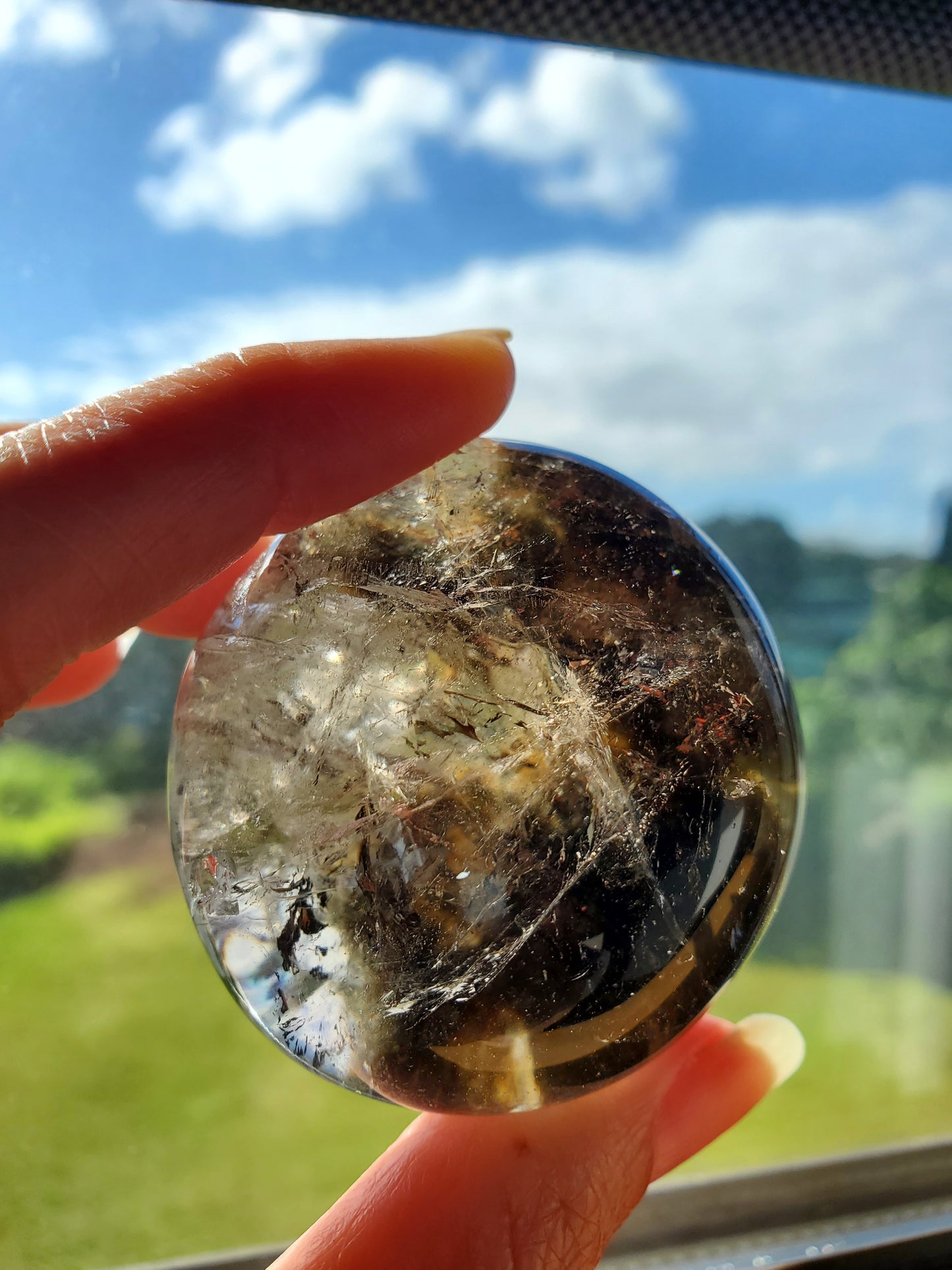 White Garden Lodolite Quartz