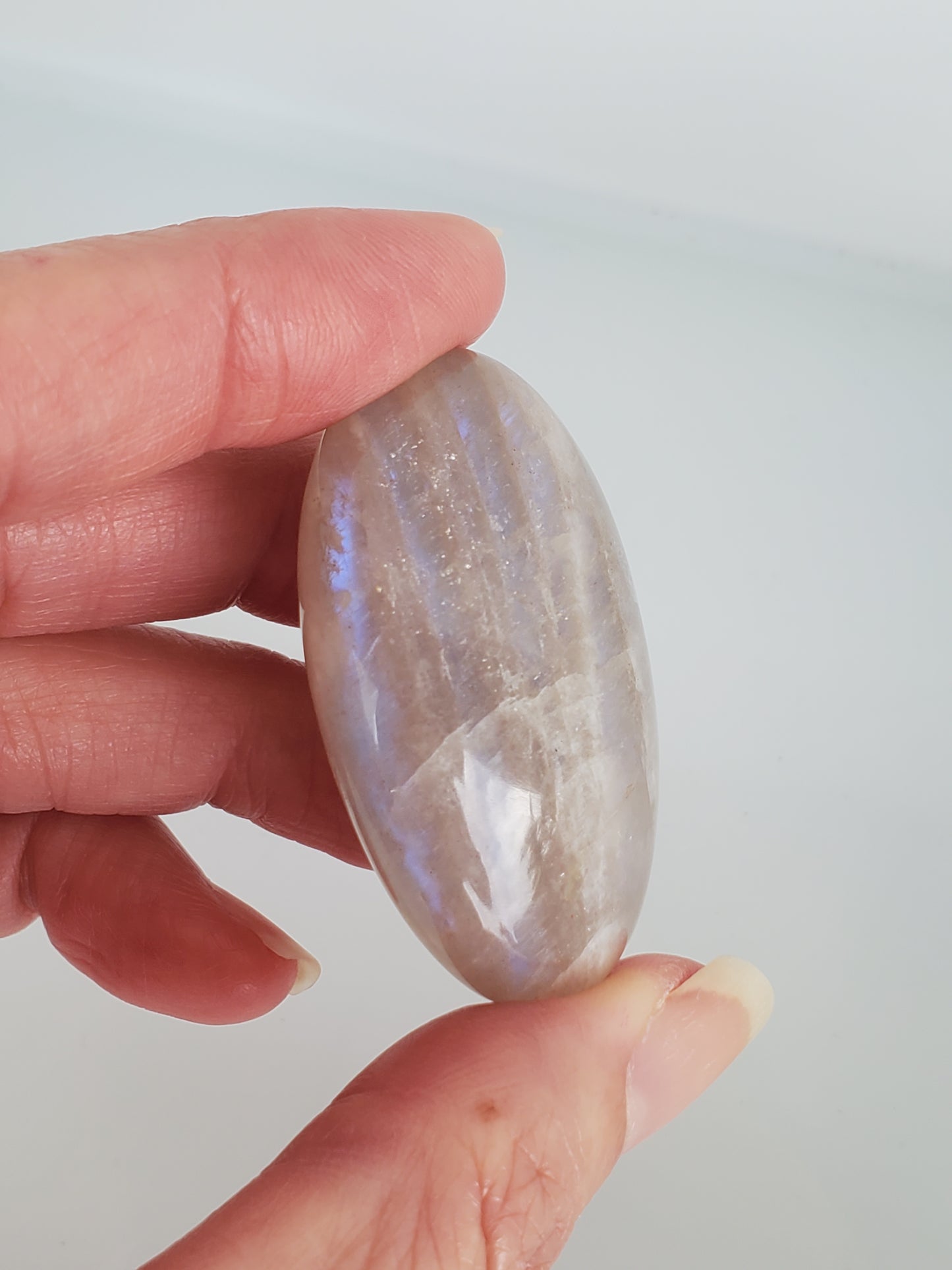 New Moonstone Palm Stone Small