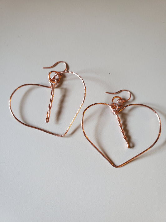 Merrie Monarch 2025 Antherium Earring-Copper