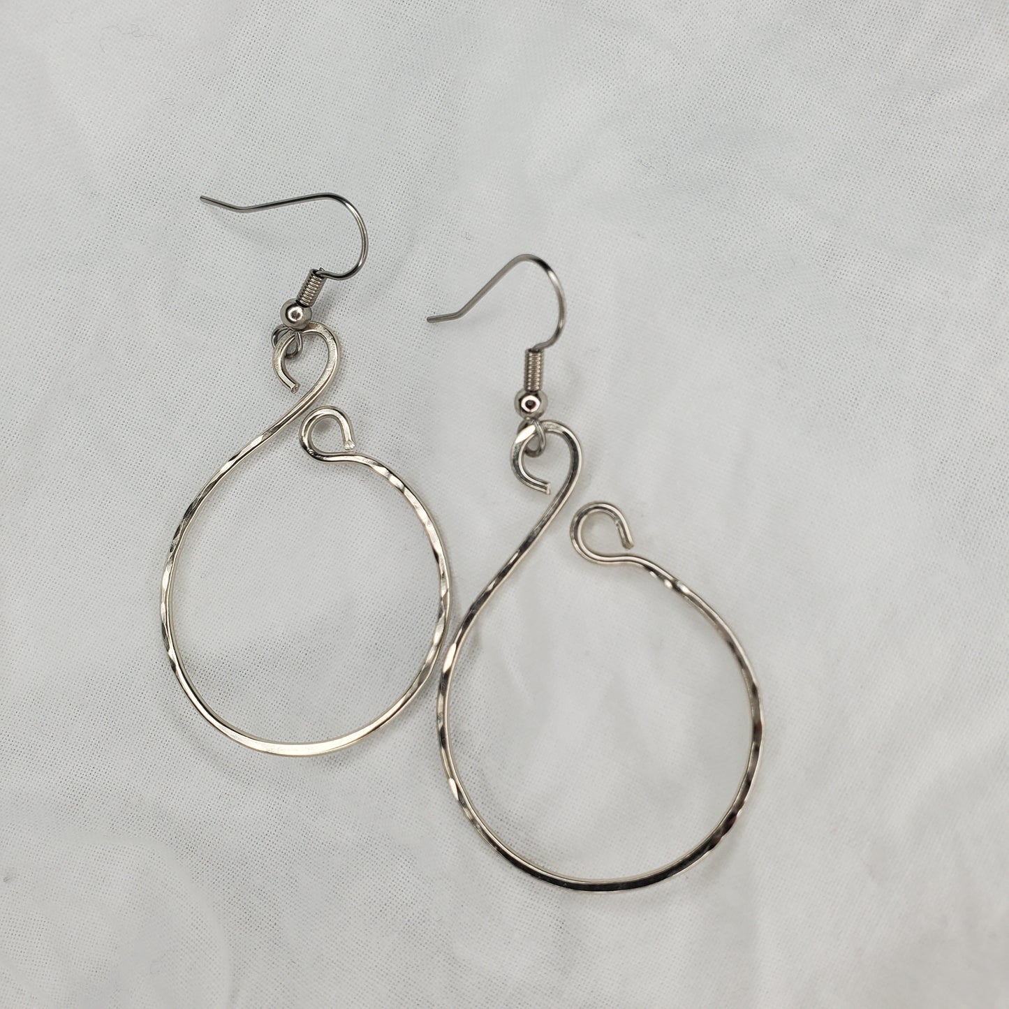 Forged Teardrop Earring