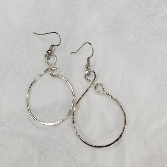 Forged Teardrop Earring
