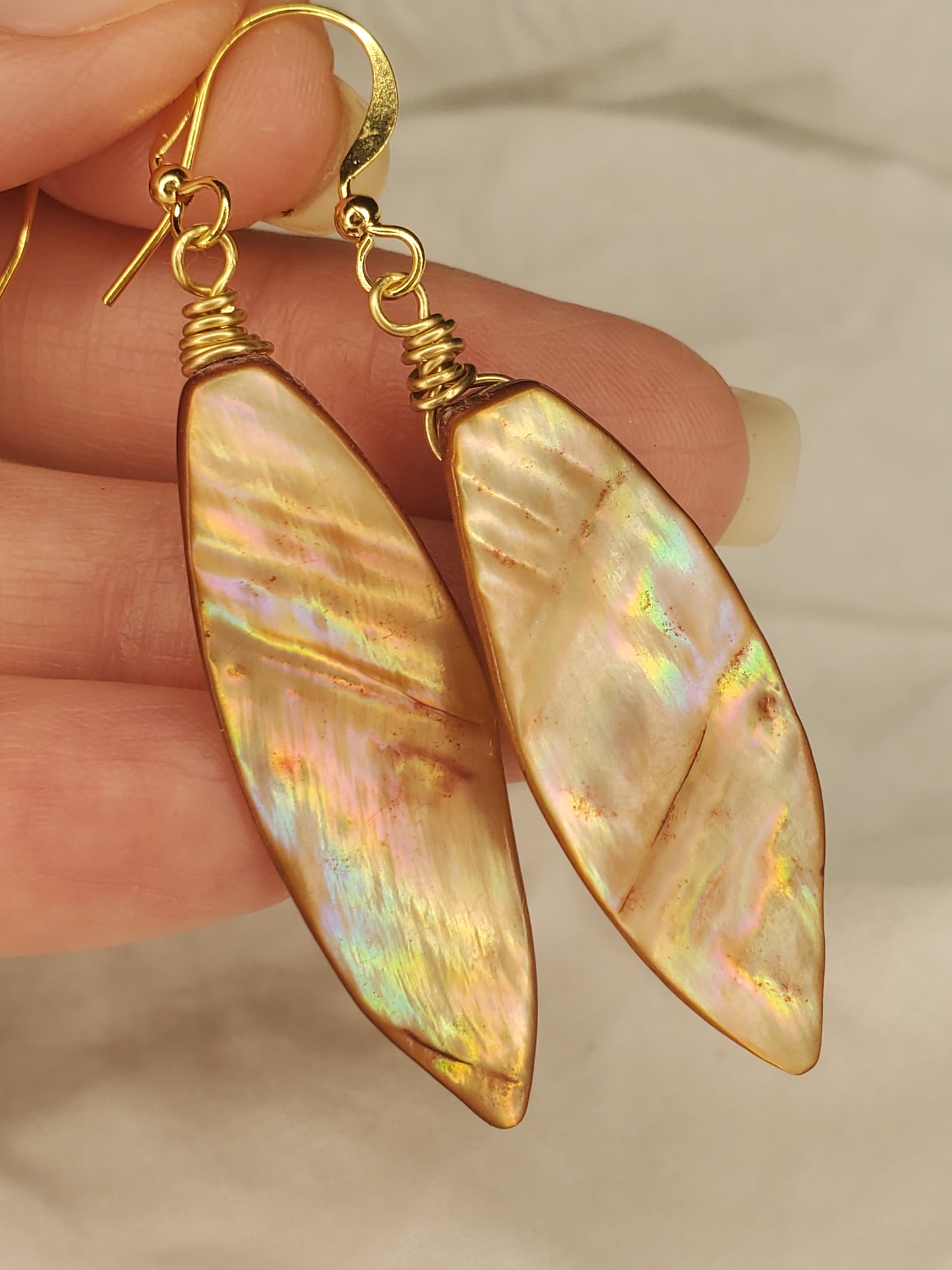 Shell Marquise Dangle