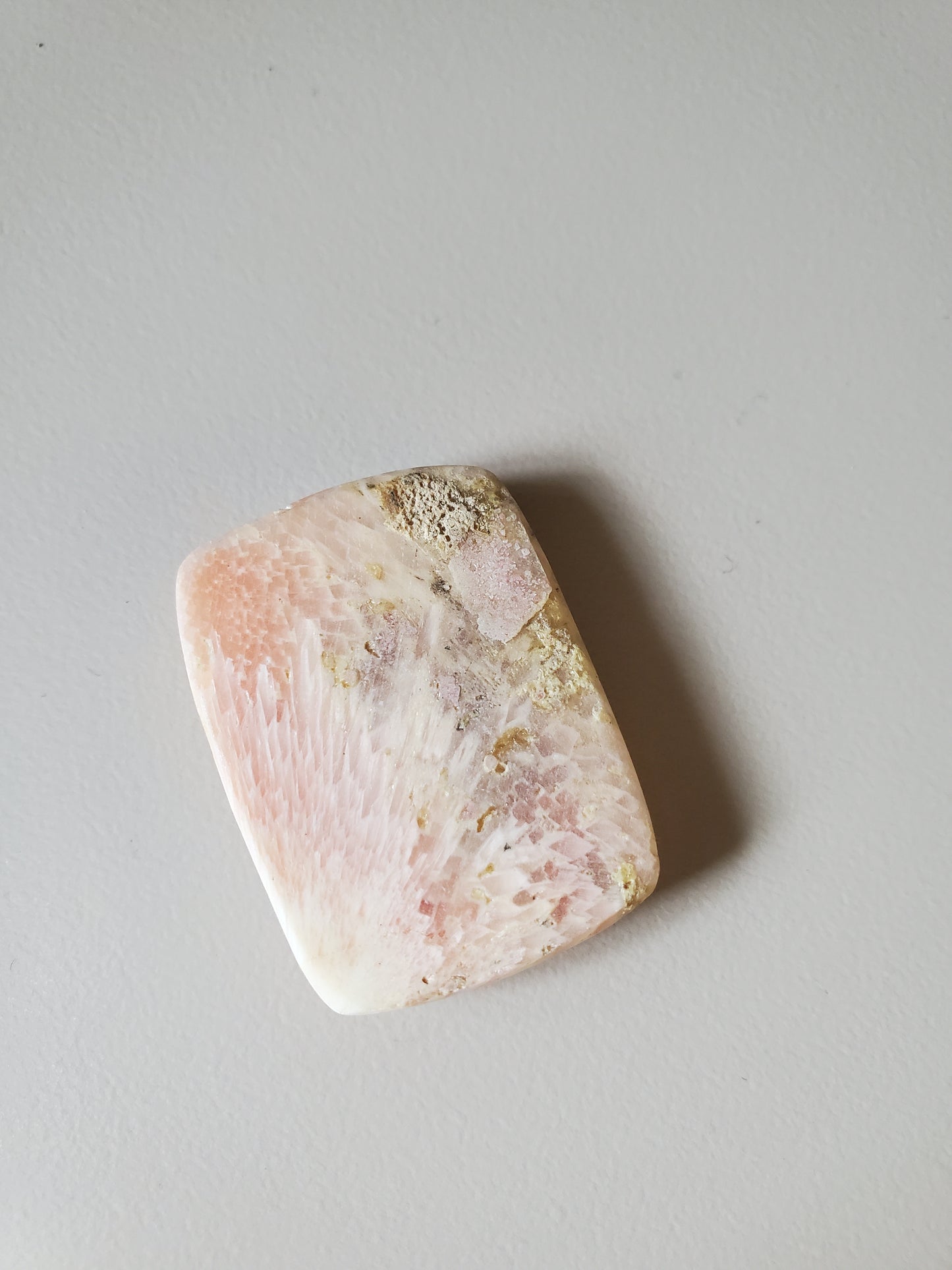 Scolecite Rectangle Tumble/Pendant