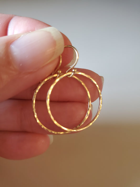 Minimalistic Gold Filled Hoops-Small