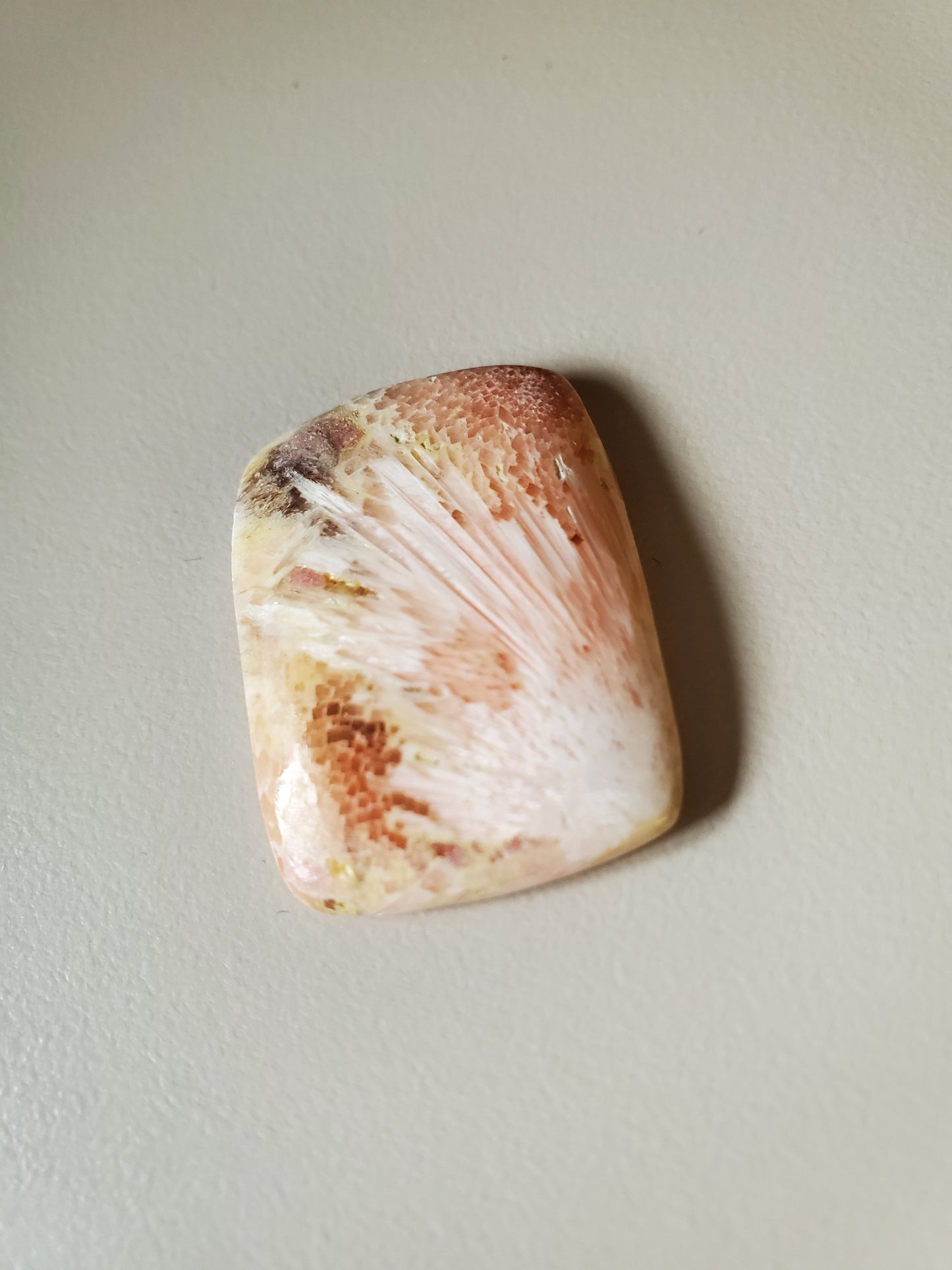 Scolecite Rectangle Tumble/Pendant