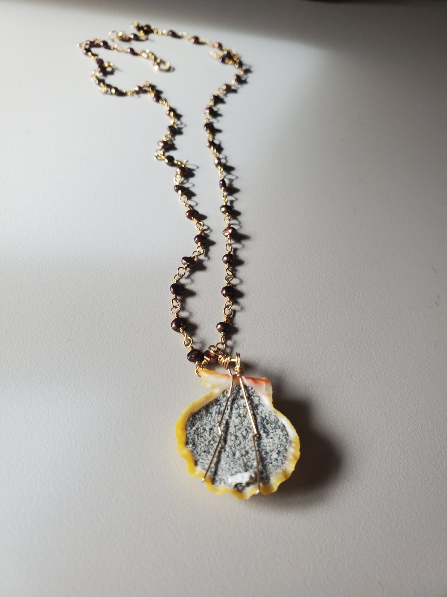 Hawaiian Sunrise Shell Pendant