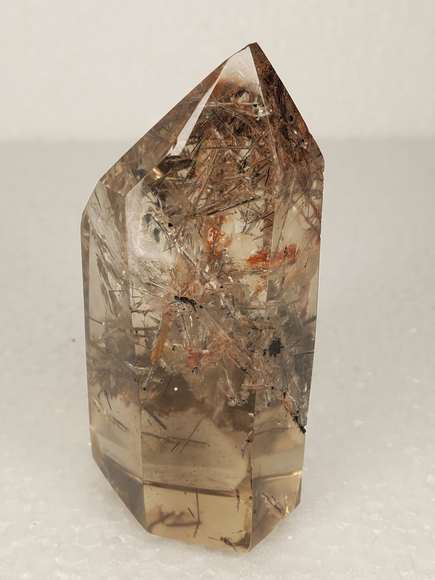 Rutilated Smokey Quartz Tower