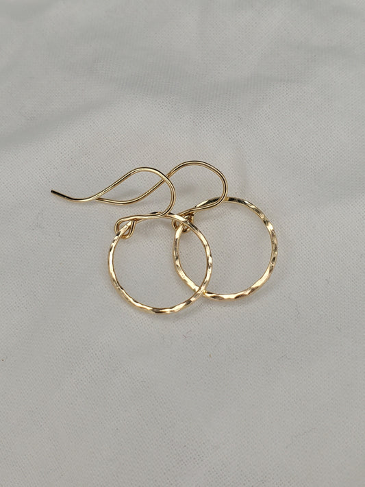Minimalistic Gold Filled Hoops-Tiny