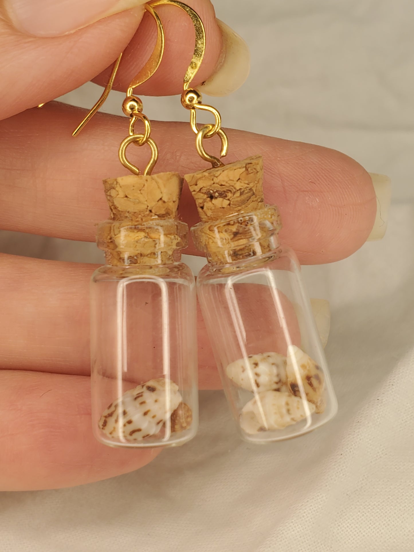 Ocean Bottle Charm Dangle-Shells