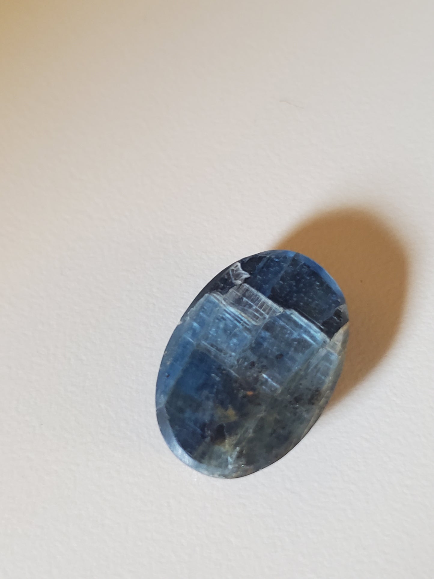 Deep Blue Kynite Oval Pendant