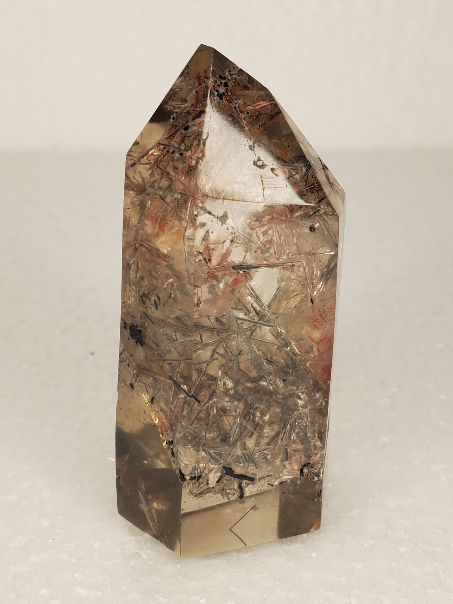 Rutilated Smokey Quartz Tower