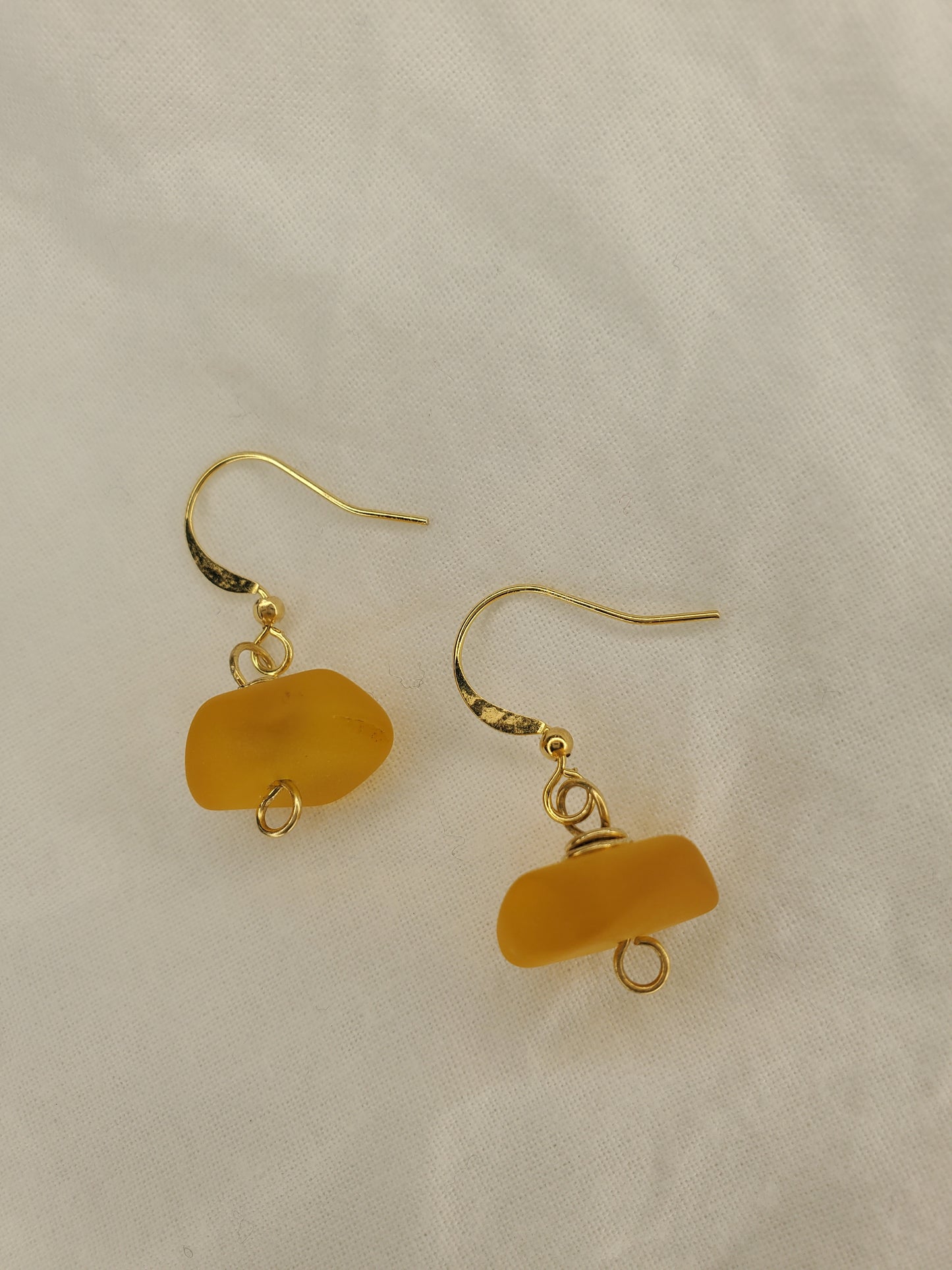Sea Glass Dangle Light Orange